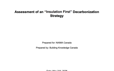 Study: Assessment of an “Insulation First” Decarbonization Strategy